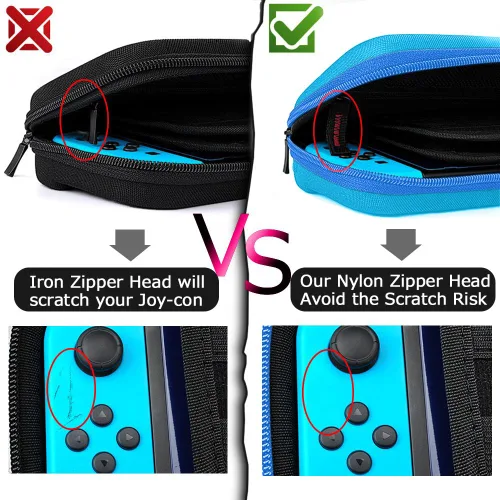 Vista 60 de daydayup Switch Carrying Case Compatible with Nintendo Switch 2, with 24 Games Cartridges Protective Hard Shell Travel Carrying Case Pouch for