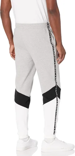 Vista 2 de Lacoste Pantalón deportivo deportivo deportivo para hombre con cinta adhesiva en las piernas, Negro