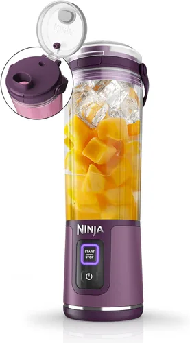 Vista 14 de Ninja Blast Batidora portátil, inalámbrica, recipiente de 18 onzas, menta
