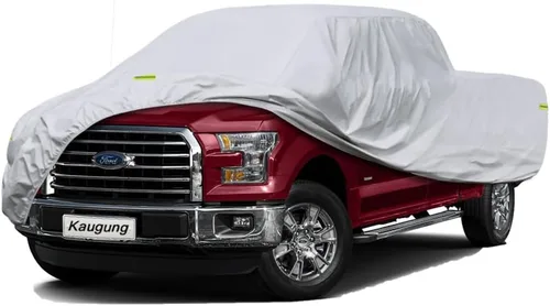Vista 16 de Kaugung - Cubierta impermeable para camioneta, 7 capas resistentes, ajuste completo para Mitsubishi Raider 2006-2010, para todo clima, protección