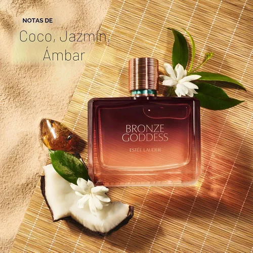 Vista 2 de Estée Lauder Bronze Goddess Eau de Parfum Spray con Notas de Flor Tiare, Coco, Ámbar, Sándalo y Vainilla Perfumes para Mujer