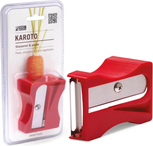 Vista 9 de Karoto - Afilador de zanahorias Pelador de verduras Pelador de verduras y peeler de pepino Divertidos utensilios de cocina de una serie