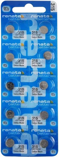 Vista 10 de Renata 315 SR716SW Baterías – 1.55 V Óxido de Plata 315 Batería de reloj (2 unidades)