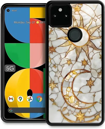 Vista 94 de Compatible con Google Pixel 4A 5G Mobile Case Creative Acrylic Back Panel Silicona Edge Case Slim Protección Especialmente para Google Pixel 4A 5G