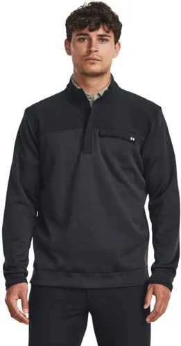Vista 15 de Under Armour Sudadera Drive Storm con media cremallera para hombre (001) Negro / Blanco