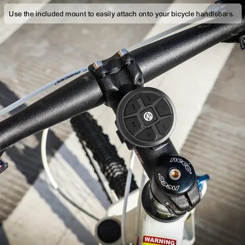 Vista 6 de Recoil - Control remoto inalámbrico con botón multimedia Bluetooth para volante, impermeable para coche, bicicleta, motocicleta, barco, deportes