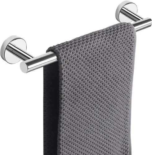 Vista 11 de NearMoon - Barra para toallas de baño, accesorios de baño de acero inoxidable, para toalla de ducha para baño, soporte de toalla montado en la pared