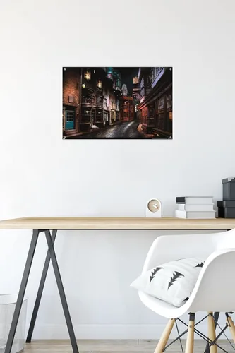 Vista 6 de The Wizarding World Harry Potter - Póster de pared con alfileres de Diagon Alley