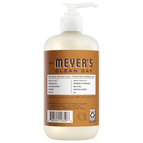 Vista 4 de Mrs. MEYER'S CLEAN DAY Variety, 1 jabón líquido de manos, sidra de manzana, 12.5 onzas, 1 jabón líquido para platos, sidra de manzana, 16 onzas, 1 CT