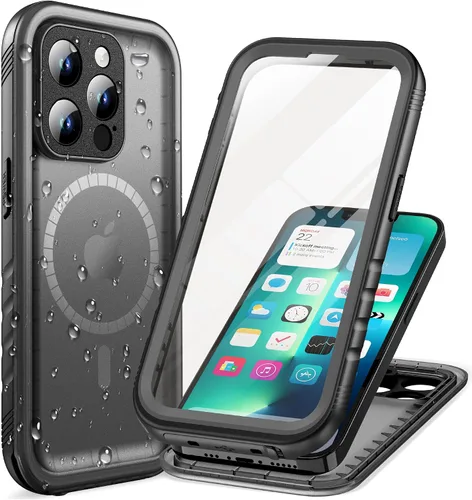 Vista 73 de Cozycase TOP - Funda impermeable militar IP68 para iPhone XR, resistente 360 a prueba de golpes, cuerpo completo, con protector de cámara