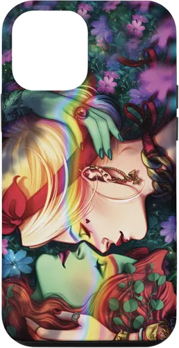 Vista 16 de iPhone 16 DC Comics Pride Harley Quinn & Poison Ivy Nose Touch Case