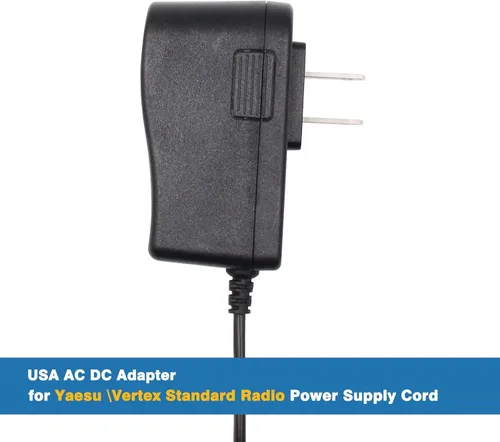 Vista 3 de Adaptadores y cables de reemplazo PA-48B SAD-24B Adaptador DC Cargador Yaesu/Vertex NC-86B NC-72B NC-88B Compatible para radio Yaesu FT-60 FT-60R
