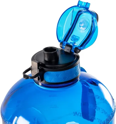 Vista 6 de Botellas de agua motivacionales de un galón de Nutrifit (azul)