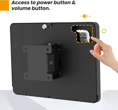 Vista 7 de Soporte de pared para tablet compatible con iPad 10.9", Pro 11", 1, 2, 3, 4, Air 4, 5, Air 11" (M2/M3/M4), iPad de 11" (A16) - BSW101BA