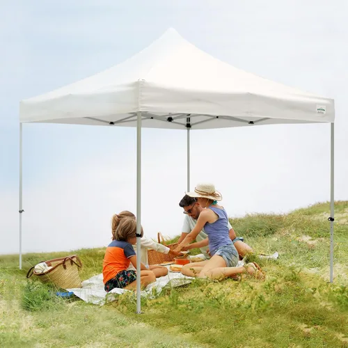 Vista 5 de Caravan Canopy M Series Pro 2 - Tienda de campaña desplegable con patas rectas, 10 x 10 pies, color blanco