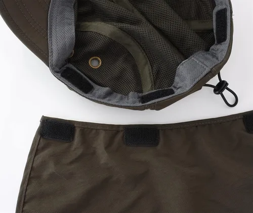 Vista 7 de Connectyle Gorra de protección solar UV para hombre, gorra de senderismo con solapa para el cuello, sombrero de pesca
