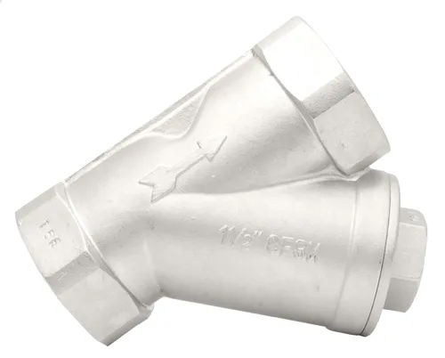 Vista 12 de Colador Y de Acero Inoxidable de 1/4" - 800WOG, FxF NPT