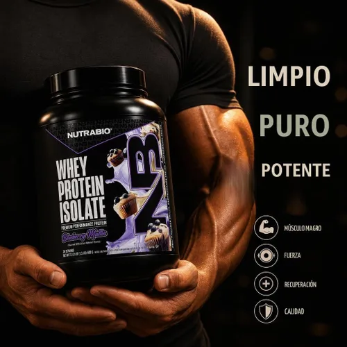Vista 7 de NutraBio - 100% Aislado de proteína de suero de leche