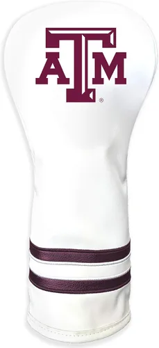 Vista 30 de Team Golf NCAA Funda para Cabeza de Palo de Golf Fairway Vintage Blanca, Diseño que se Ajusta a la Forma, Diseño Retro