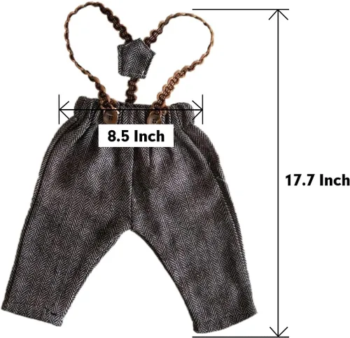 Vista 5 de Conjunto de 3 piezas para bebé con fotos para recién nacidos, conjunto de gorras de fotografía para recién nacidos, boinas de punto, ropa de sombrero