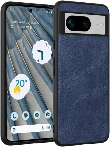 Vista 14 de X-level Funda protectora inalámbrica para Google Pixel 8 Pro, piel azul, ajuste delgado, con protección para lente de cámara