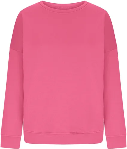 Vista 5 de Ceboyel Sudadera de gran tamaño para mujer, color sólido, cuello redondo, suéteres de manga larga, ropa de moda de otoño