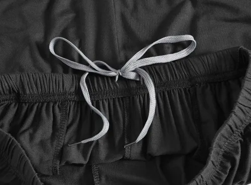 Vista 6 de JINSHI Pantalones cortos de pijama para hombre, pantalones cortos para dormir, ultra suaves, cómodos, ligeros, paquete de 2