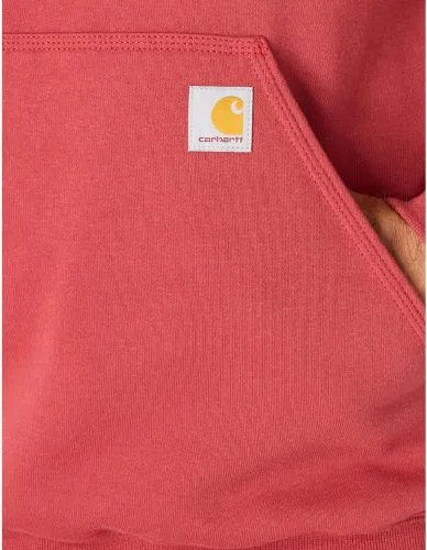 Vista 6 de Carhartt Sudadera de ajuste holgado para hombre con logotipo en la manga, de peso medio, gráfica, liquidación Terreno ámbar