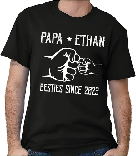 Vista 4 de Camisa personalizada para abuelo, papá, nietos con nombre, regalos personalizados para papá y papá, regalos para el día del padre, abuelo.