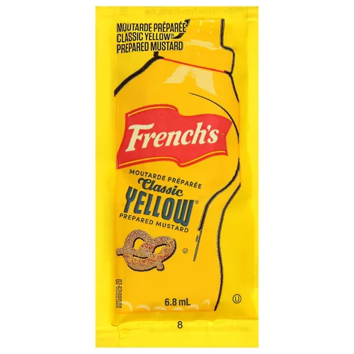 Vista 4 de French's - Paquetes de mostaza amarilla clásica, 200