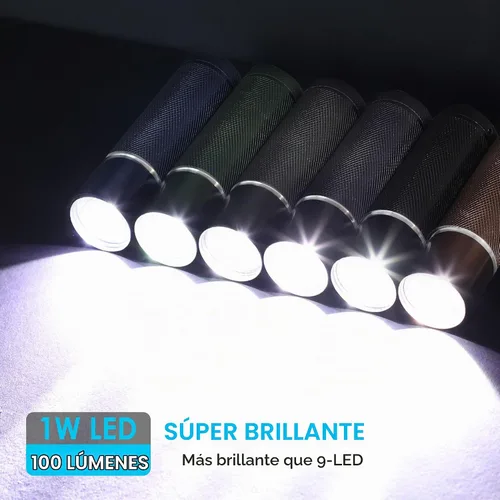 Vista 5 de FASTPRO Juego de 36 linternas, linternas LED de aluminio que incluyen pilas AAA y cordón, linterna súper brillante de 100 lúmenes para recuerdos