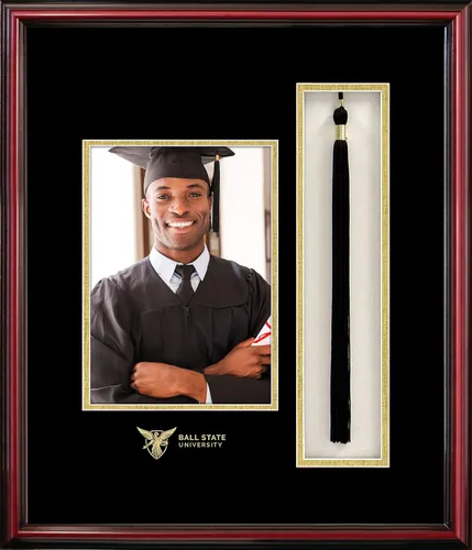 Vista 66 de Campus Images NCAA unisex 5x7 Portrait with Tassel Box Petite Cherry 2-Cereza
