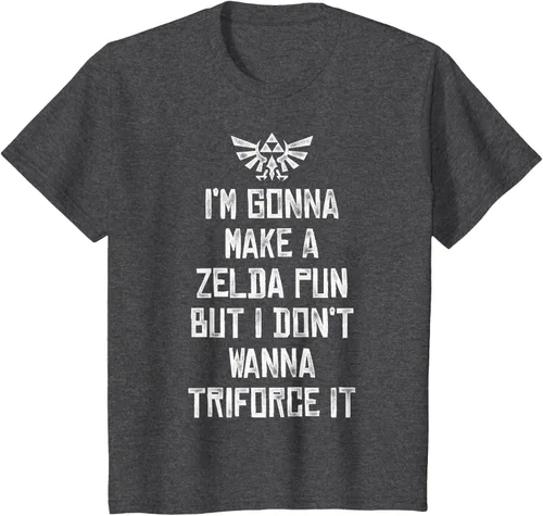 Vista 23 de Nintendo Zelda Funny Triforce It Pun - Camiseta gráfica, Negro, S