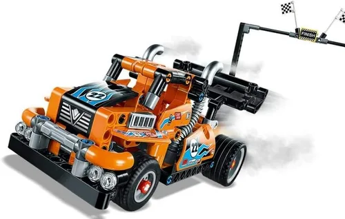 Vista 3 de LEGO Technic Race Truck 42104 - Kit de construcción de camión modelo pull-back, 2020 (227 piezas)