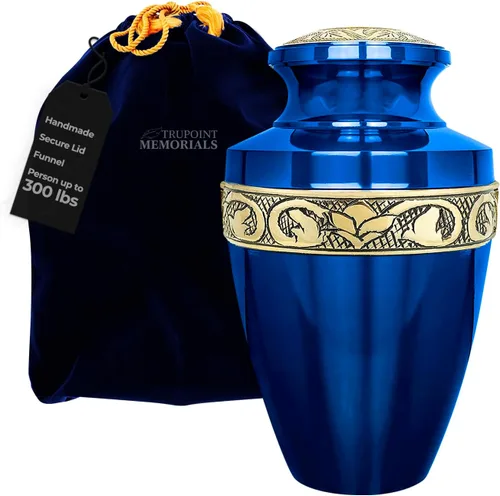 Vista 28 de Trupoint Memorials Urna Extra Grande para Cenizas de Adultos Hombres o Mujeres de Hasta 300 Libras – Urnas de Cremación para Cenizas Humanas, Urnas