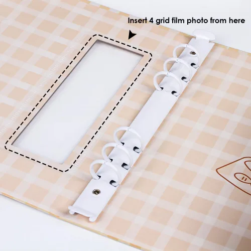 Vista 7 de A5 Carpeta de tarjetas fotográficas Kpop con 30 páginas de 4 bolsillos y un divisor, lindo álbum de 120 bolsillos con 6 anillas, ajuste perfecto