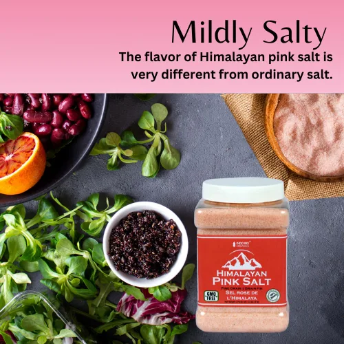 Vista 2 de Indo BIO Organics Sal de roca rosa del Himalaya cada caja, 2 libras (32 onzas) (paquete de 2)