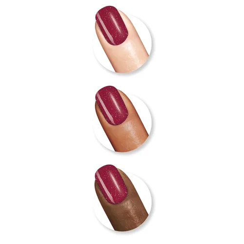 Vista 169 de Sally Hansen Xtreme Wear Esmalte de uñas sin rayas, acabado brillante, duradero, resistente a las astillas, transparente, color de uñas plateado 130