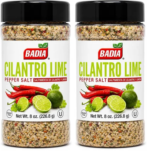 Vista 8 de Sal de pimienta cilantro y lima, 8 onzas Una mezcla picante de cilantro, lima, pimienta y sal kosher que añade un sabor brillante a carnes