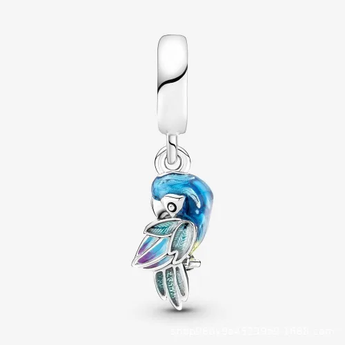 Vista 4 de 925 Sterling Silver Charms for Bracelets and Necklaces Flower Mouse Heart Travel Beads Family Tree Charms Jewelry Gift for Women Girls