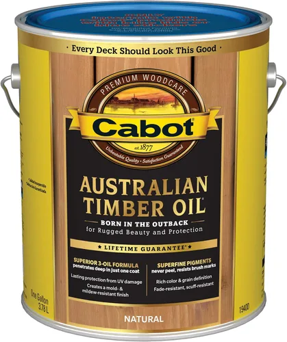 Vista 9 de Cabot Aceite de madera australiano, natural, 1 cuarto de galón