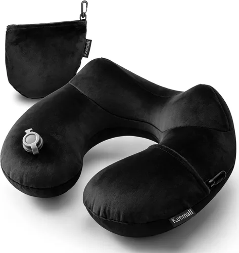 Vista 12 de Keemall Almohada de Cuello de Coche Inflable, Almohada de Reposacabezas de Coche Inflable Suave para Asiento de Conducción con Correa Ajustable