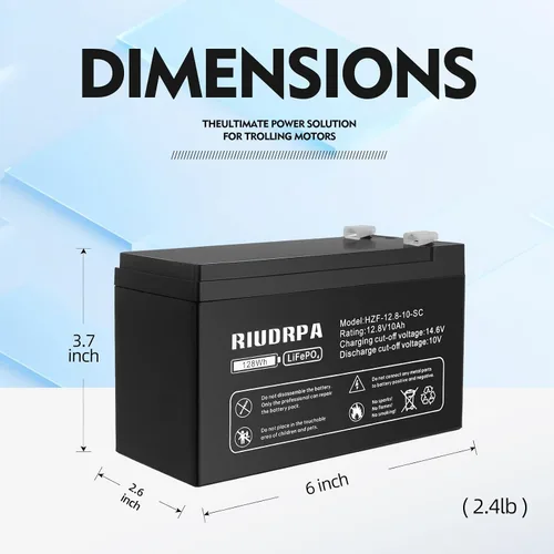 Vista 2 de Batería de litio LiFePO4 de 12 V, grupo 24 de ciclo profundo marino, batería para carrito de golf, para vehículos recreativos, automóvil, sistema