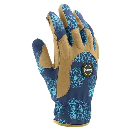 Vista 4 de Miracle-Gro Guantes de trabajo de jardinería de alta destreza para mujer, tecnologías de pantalla táctil, resistentes a la abrasión, cómodos