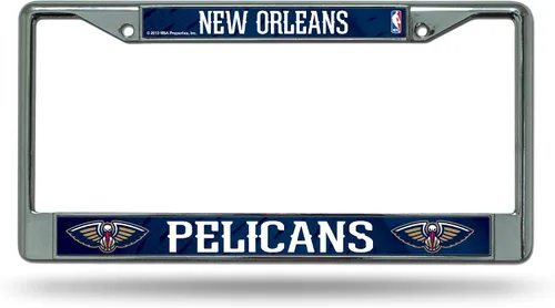 Vista 15 de Rico Industries NBA Basketball Premium 12" x 6" Chrome Frame with Plastic Inserts - Car/Truck/SUV Automobile Accessory