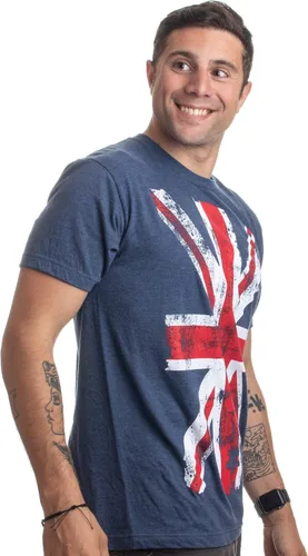 Vista 3 de Union Jack Flag Reino Unido Reino Unido Gran Bretaña Británica para Hombres Mujeres Camiseta