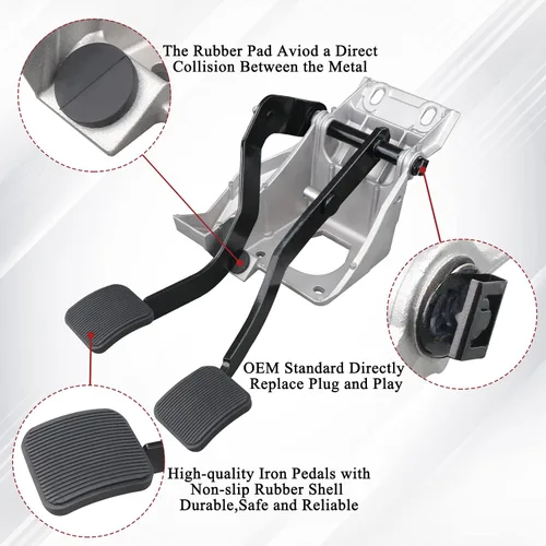 Vista 4 de TQPONLY conjunto de soporte de pedal de embrague de freno con bujes montados Compatible con Ford Ranger 1995-2006 Reemplaza 6L5Z2455BB