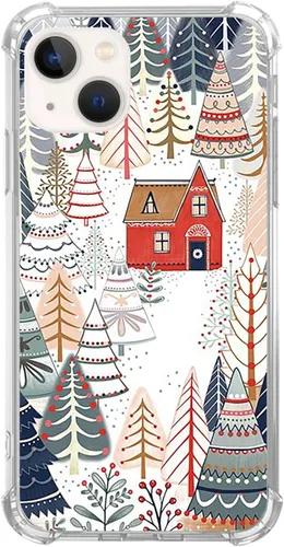 Vista 8 de Funda retro vintage de Papá Noel para iPhone 15, diseño de dibujos animados Kawaii de invierno para niñas, niños, mujeres y hombres, funda única