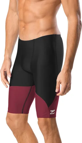 Vista 18 de Speedo Endurance+ - Traje de baño para hombre con colores del equipo empalmados chispa negro/azul