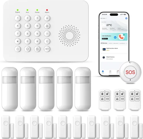 Vista 10 de PGST - Sistema de alarma de seguridad para el hogar, sistemas inalámbricos de seguridad para el hogar con sensor de puerta expandible